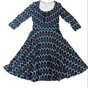 Boden Geometric Pattern Sz 6 Circle Dress